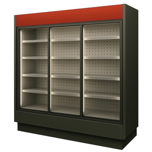 Tolóajtós hűtő faliregál aggregátor nélkül 3060x790x2000mm "EVEREST" – COLD R-30 E DR/o