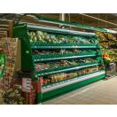 Zöldséghűtő faliregál aggregátor nélkül, 20 rekesz férőhellyel – COLD R-25 F/o