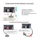 HENDI 271575 Jégkocka készítő gép, léghűtéses pult alatti modell, 35kg/24h, 15 liter tárolókapacitás