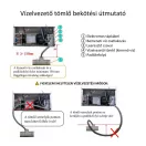 Maxima MICE 50 F Jégpehely készítő gép, léghűtéses pult alatti modell, 50kg/24h, 10 liter tárolókapacitás