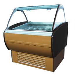   Fagylaltpult 12/8 tégelyes, ventilációs hűtéssel "MALIBU" – COLD W-12 DL