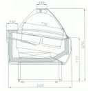 Fagylaltpult 12/8 tégelyes, ventilációs hűtéssel "MALIBU" – COLD W-12 DL
