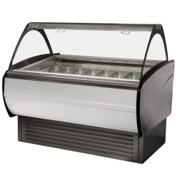   Fagylaltpult 16/10 tégelyes, ventilációs hűtéssel "MALIBU" – COLD W-16 DL