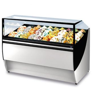   GIOIA fagylaltpult 24/16 tégelyes, ventilációs hűtéssel, front és oldalpanel NÉLKÜL.