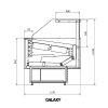 Fagylaltpult 12/8  tégelyes, ventilációs hűtéssel "GALAXY" – COLD W-12 DL PP