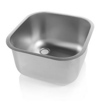   IME343420 Ipari mosogatómedence, RM acél, munkapultba hegeszthető, 340*340*200mm