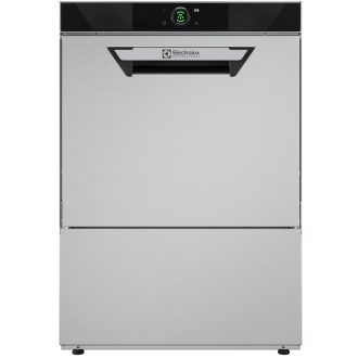   Fronttöltésű ipari mosogatógép 50x50cm-es kosármérettel, vegyszeradagolóval, űrítőpumpával, tankszűrővel, 400V – ELECTROLUX PROFESSIONAL 400313