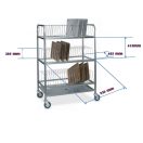 Csepegtető kocsi tálcákhoz és fedőkhöz, 60 db-os – METALCARRELLI 2264