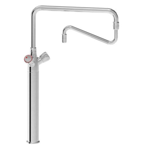 RUB00167165 Kétgombos feltöltő keverőcsap, asztali kivitel, hosszú kétrészes kifolyóval