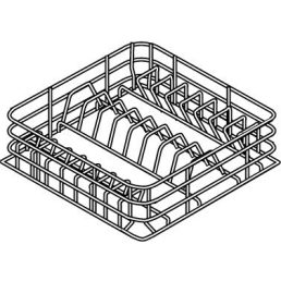  Mosogatókosár tányéroknak, 395x395x100mm – ELECTROLUX PROFESSIONAL 867052