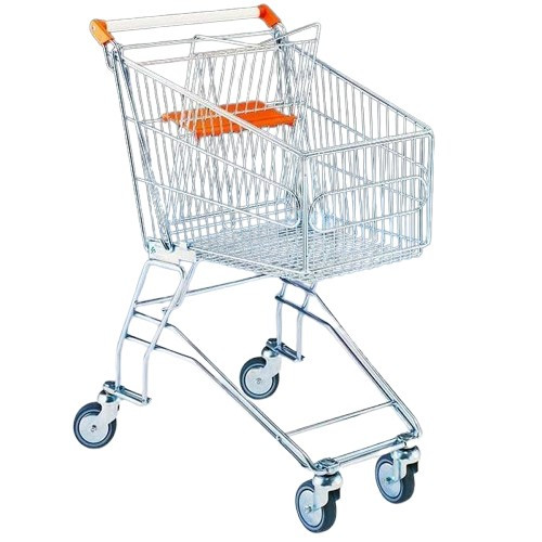 Bevásárlókocsi, fém kivitel, 80 literes