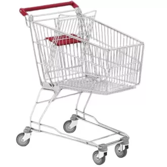 Bevásárlókocsi, fém kivitel, 100 literes
