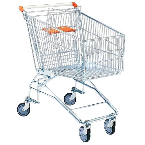 Bevásárlókocsi, fém kivitel, 140 literes