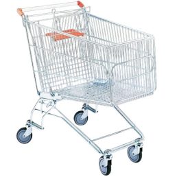 Bevásárlókocsi, fém kivitel, 210 literes