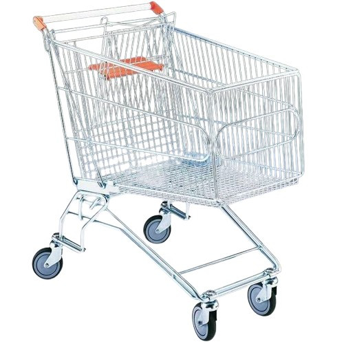 Bevásárlókocsi, fém kivitel, 210 literes