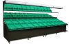 Zöldséges állvány, moduláris fali kivitel, hűtetlen, 2450mm hosszú – COLD WALL STAND 2.45
