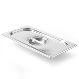   HENDI 806944 GN 1/3 Fedő kanálkivágással, rozsdamentes acél "Kitchen" széria