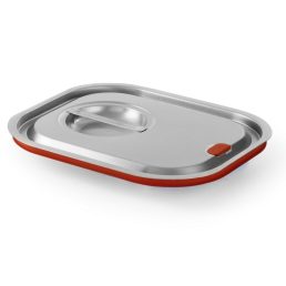   HENDI 807620 GN 1/2 Fedő szilikon tömítéssel, rozsdamentes acél "Kitchen" széria