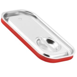   SGNF13SZ Rozsdamentes GN 1/3 fogantyús fedő, szilikontömítéssel