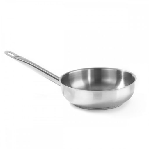 HENDI 839409 Rozsdamentes acél lábas nyéllel fedő nélkül, gömbölyített aljjal, Kitchen Line, 1,6 literes