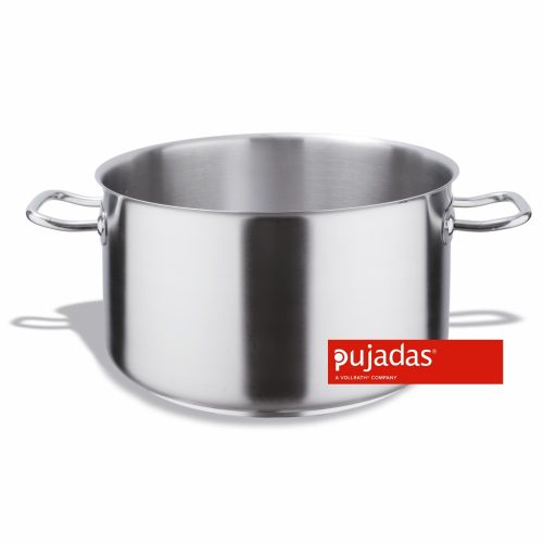 Rozsdamentes magas lábas, fedő nélkül, 20,2 literes – PUJADAS 216.035