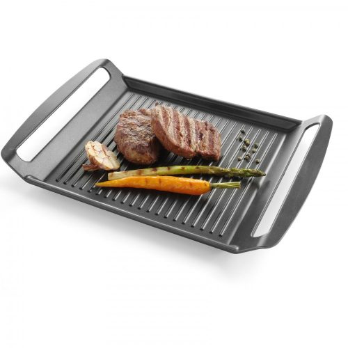 HENDI 629130 Grill lap indukciós talppal, 390x260mm