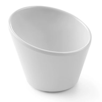   HENDI 564585 Salátás tálka ferdén ívelt peremmel, melamin, 97x97x80mm