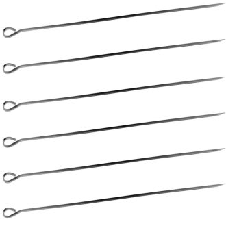  HENDI 170120 Saslik tű, rablóhústű rozsdamentes acélból, 250mm, 6 db-os csomag