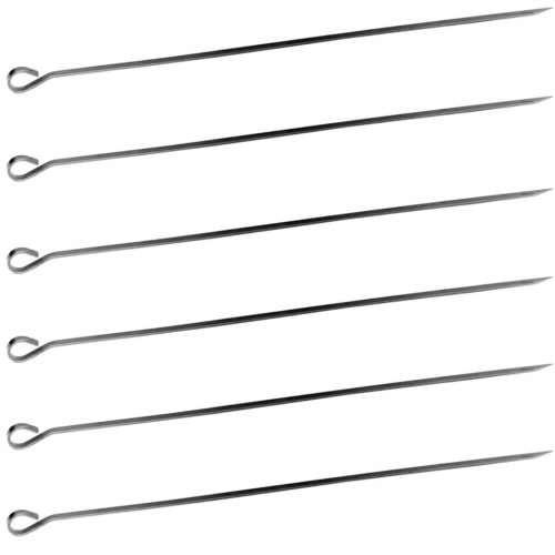 HENDI 170120 Saslik tű, rablóhústű rozsdamentes acélból, 250mm, 6 db-os csomag