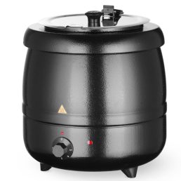   HENDI 860083 Leves melegentartó, elektromos, 8 literes, festett fekete burkolattal
