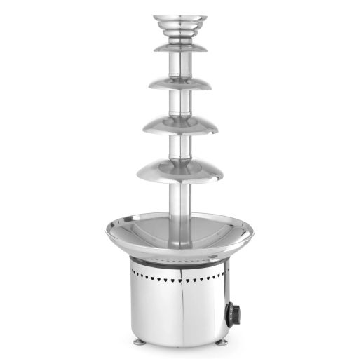 HENDI 274156 Csokoládé szökőkút (csokiszökőkút), 5 emeletes, rozsdamentes acél kivitel