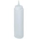HENDI 558027 Műanyag szószos flakon, 2 dl-es - áttetsző fehér