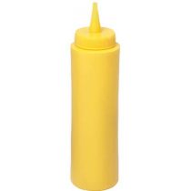 HENDI 557808 Műanyag szószos flakon, 3,5 dl-es - sárga