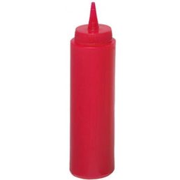 HENDI 557815 Műanyag szószos flakon, 3,5 dl-es - piros