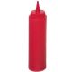 HENDI 557815 Műanyag szószos flakon, 3,5 dl-es - piros