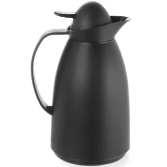   HENDI 449608 Termosz kancsó, polipropilén, üveg belső tartállyal, 1L, fekete