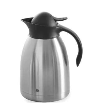   HENDI 446607 Termosz kancsó, duplafalú rozsdamentes acélból, polipropilén tetővel, 1,5L