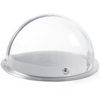   HENDI 424001 Bemutatótálca, kerek, nyitható roll-top búrával, O380mm