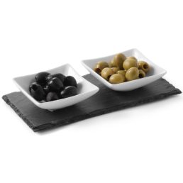   HENDI 424681 Pala bemutató tálca, téglalap alakú, 20x10cm, 2db-os csomag