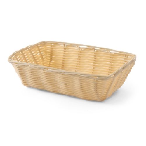 HENDI 426807 Műrattan kenyérkosár, szögletes, 225x150mm