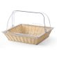   HENDI 426968 Műrattan kenyérkosár, GN2/3 méretű, roll-top tetővel