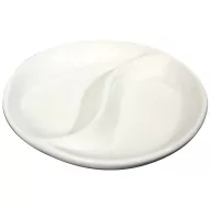   HENDI 784358 Porcelán tapas tál, osztott, O90mm "OVALO", 6db-os csomag