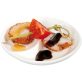   HENDI 784358 Porcelán tapas tál, osztott, O90mm "OVALO", 6db-os csomag