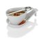 HENDI 785218 Porcelán hajlított tálka kanállal + alj, 225x127x78 mm - "Tapasmax" sorozat