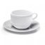 HENDI 794418 Kávéscsésze alj - porcelán, 170 ml-es csészéhez - "Saturn" sorozat