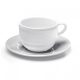 HENDI 794418 Kávéscsésze alj - porcelán, 170 ml-es csészéhez - "Saturn" sorozat
