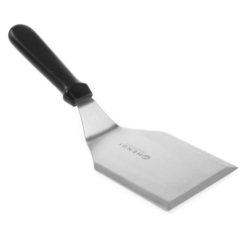 HENDI 855652 Fordítólapát spatula műanyag nyéllel, 140x105mm-es rm.acél lappal