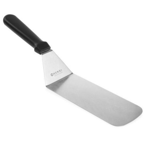 HENDI 855737 Fordítólapát spatula műanyag nyéllel, 200x73mm-es hajlékony rm.acél lappal