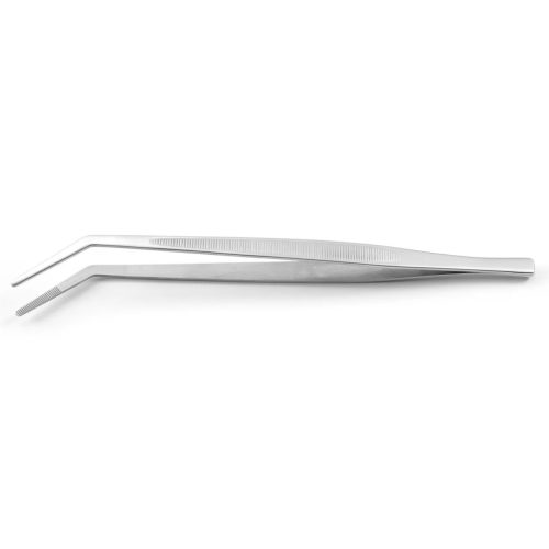 HENDI 680063 Konyhai csipesz hajlított véggel, 24 cm, rozsdamentes acélból