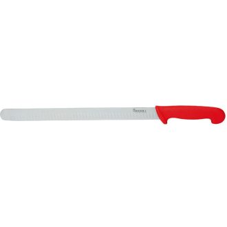   HENDI 842829 Sonka és kebab szeletelőkés, 250 mm, piros műanyag nyéllel - HACCP sorozat